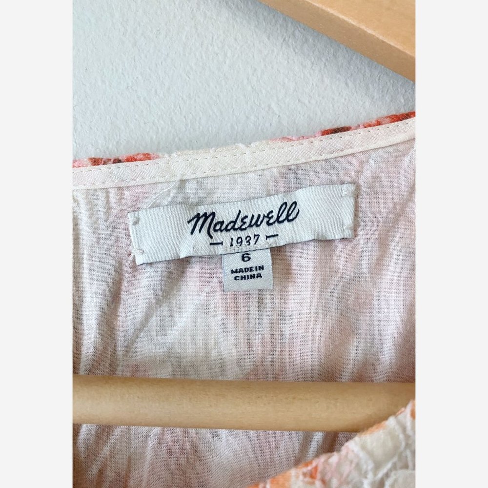 Madewell Watercolor Painted Lace Bloom Dress Size 6 - Picture 8 of 10